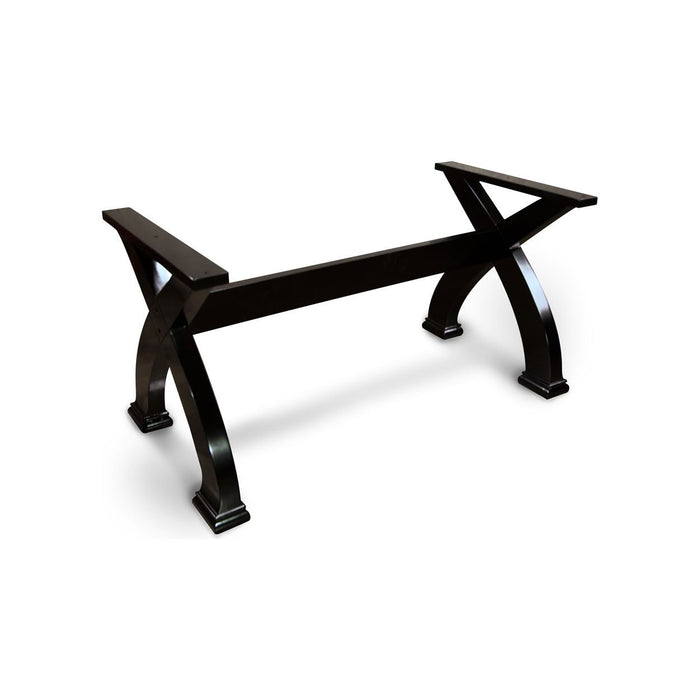 X2 Solid Wood Poker Table Leg Set Black & Mahogany