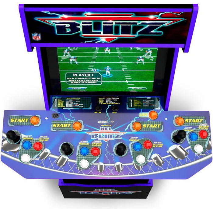 Arcade1Up NFL Blitz Arcade with Riser and Lit Marquee