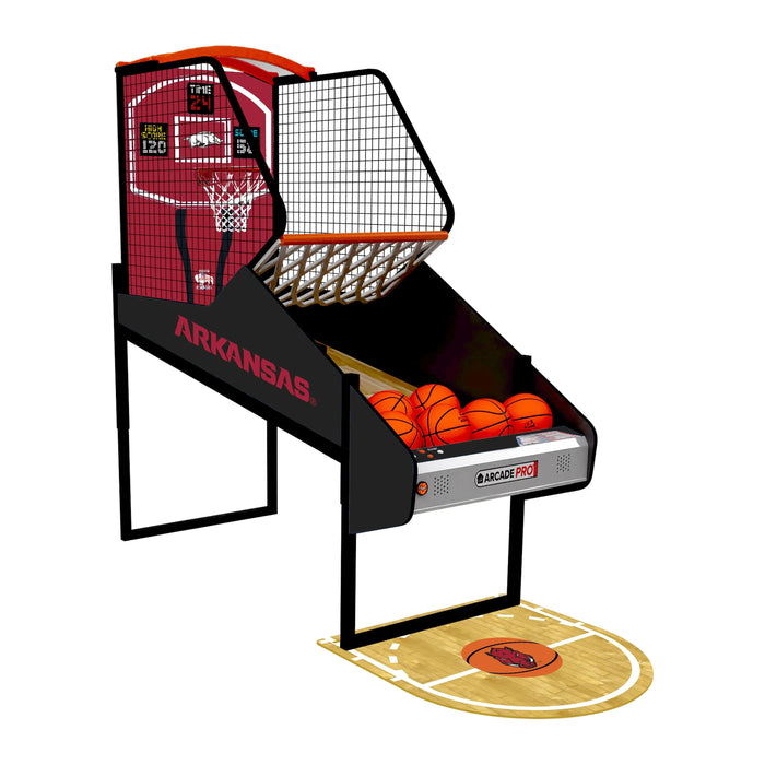 Arkansas Razorbacks Hoops Pro Basketball Home Arcade Game