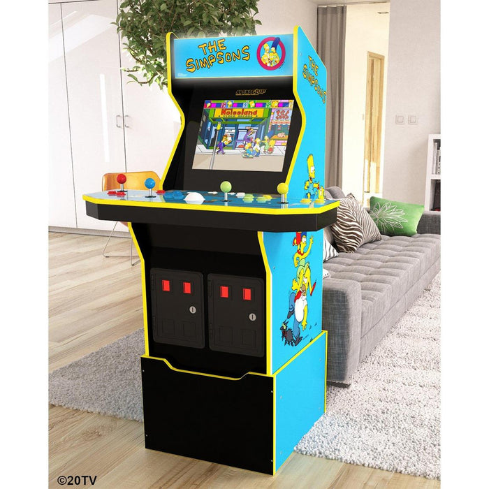 Arcade1up The Simpsons 4 Player Arcade with Stool