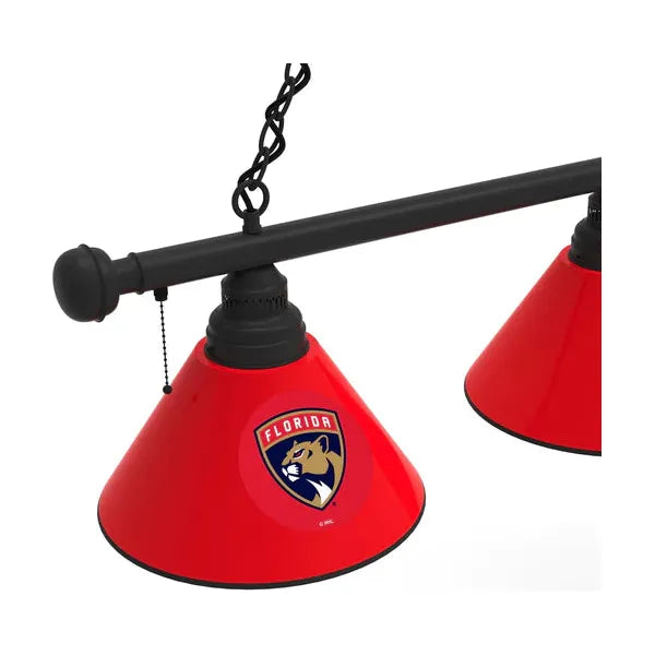Florida Panthers 3 Shade Billiard Table Light | NHL Pool Table Lights