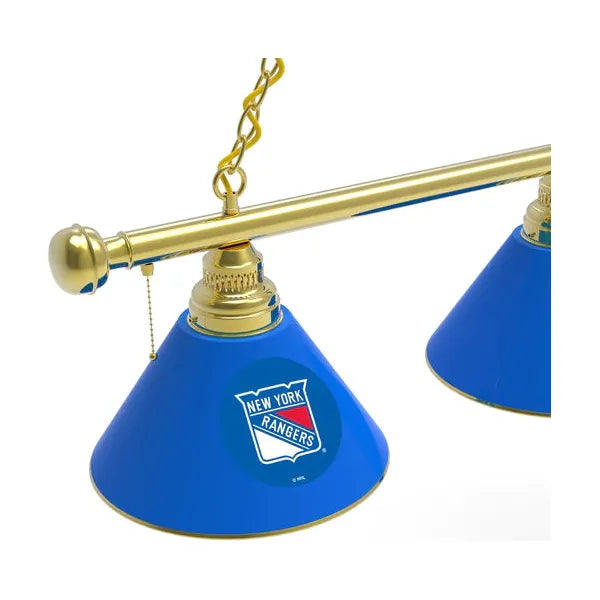 New York Rangers 3 Shade Billiard Table Light | NHL Pool Table Lights