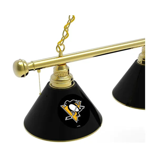 Pittsburgh Penguins 3 Shade Billiard Table Light | NHL Pool Table Lights