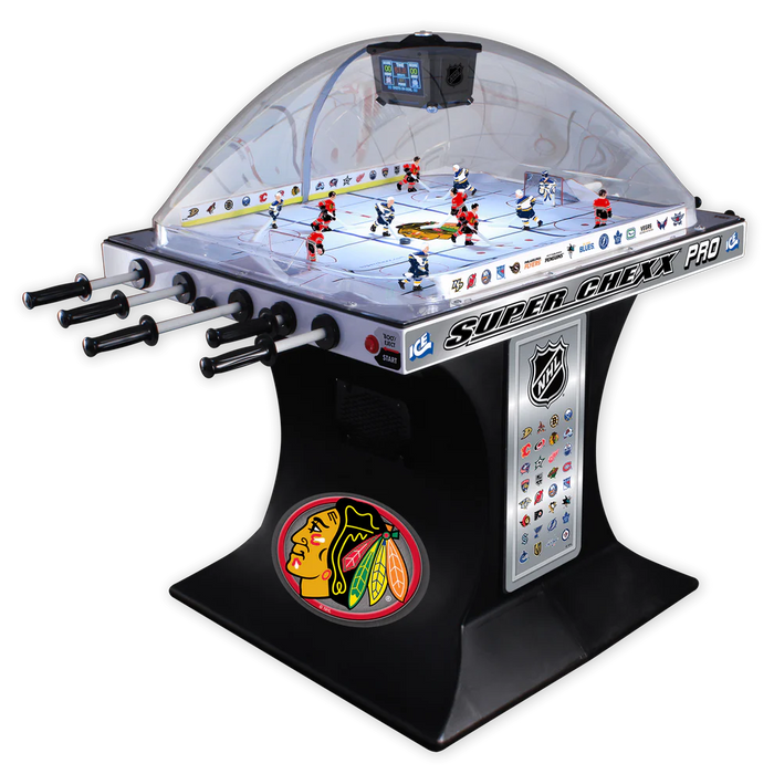 Chicago Blackhawks Bubble Hockey Table | NHL® Licensed Super Chexx PRO