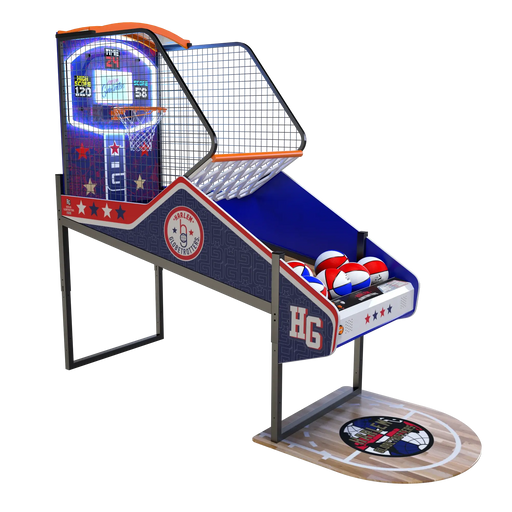 Classic Harlem Globetrotters 8 Foot Basketball Arcade Game ICE Games