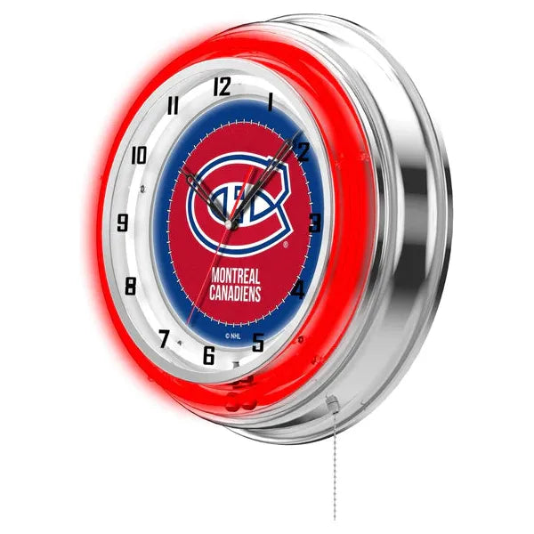 Montreal Canadians Neon Wall Clock