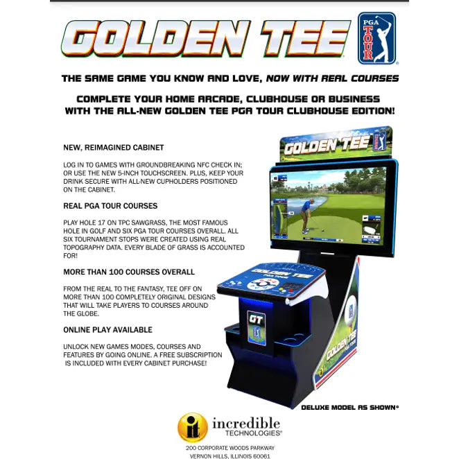 Golden Tee PGA TOUR Incredible Technologies