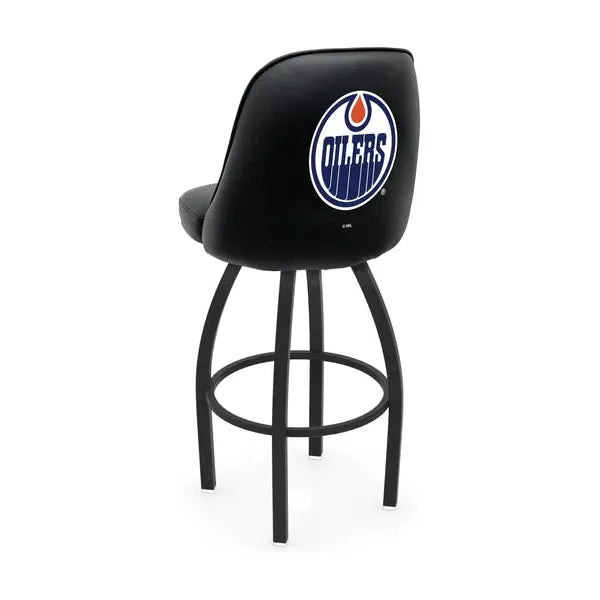 NHL Edmonton Oilers L048 Swivel Bar Stool with Bucket Seat