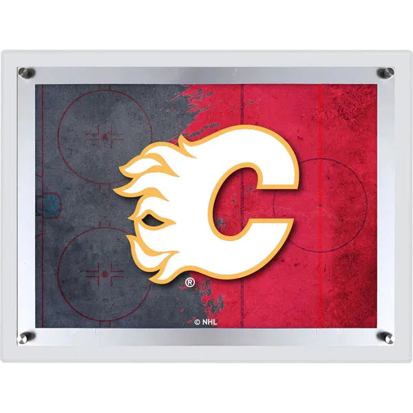 Calgary Flames Backlit LED Sign | NHL LED Acrylic Wall Art