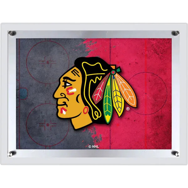 Chicago Blackhawks Backlit LED Sign | NHL LED Acrylic Wall Art