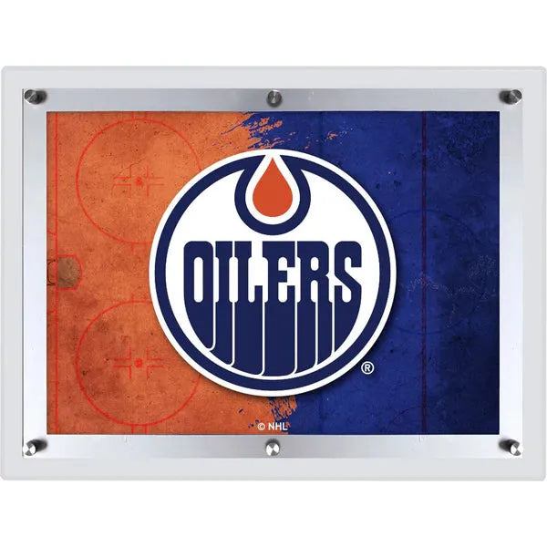 Edmonton Oilers Backlit LED Sign | NHL LED Acrylic Wall Art