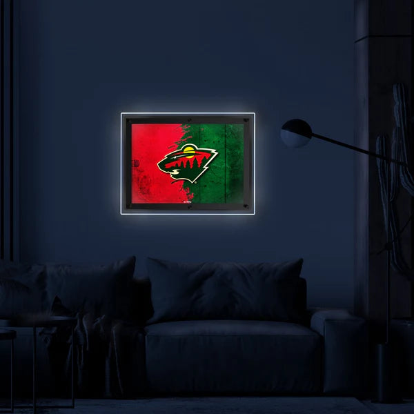 Minnesota Wild Backlit LED Sign | NHL LED Acrylic Wall Art