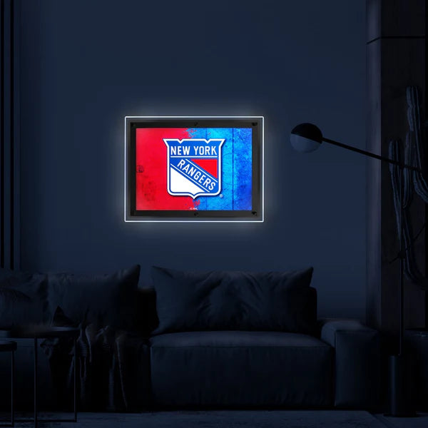 New York Rangers Backlit LED Sign | NHL LED Acrylic Wall Art