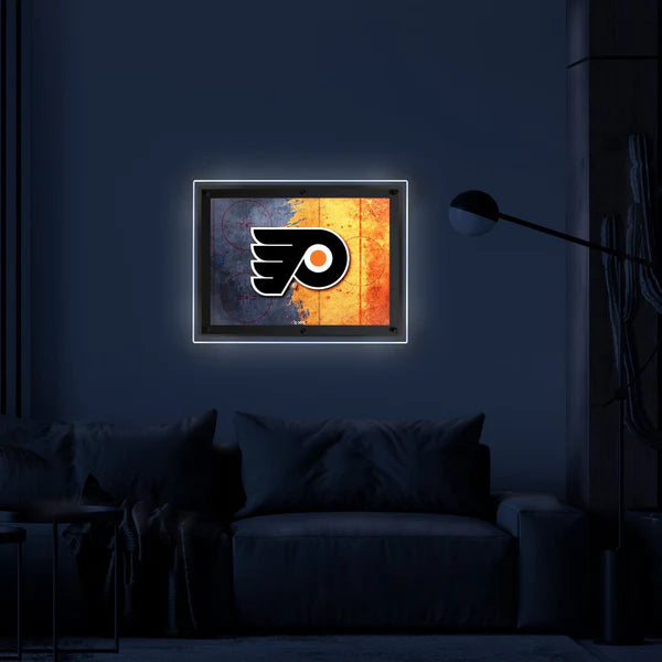 Philadelphia Flyers Backlit LED Sign | NHL LED Acrylic Wall Art