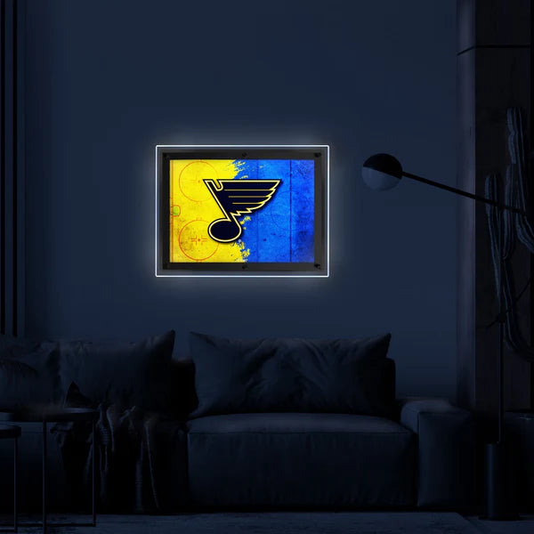 St Louis Blues Backlit LED Sign | NHL LED Acrylic Wall Art