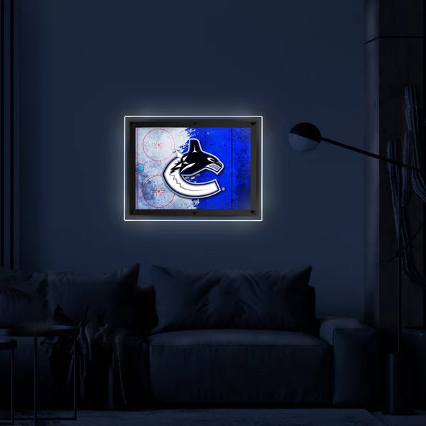 Vancouver Canucks Backlit LED Sign | NHL LED Acrylic Wall Art