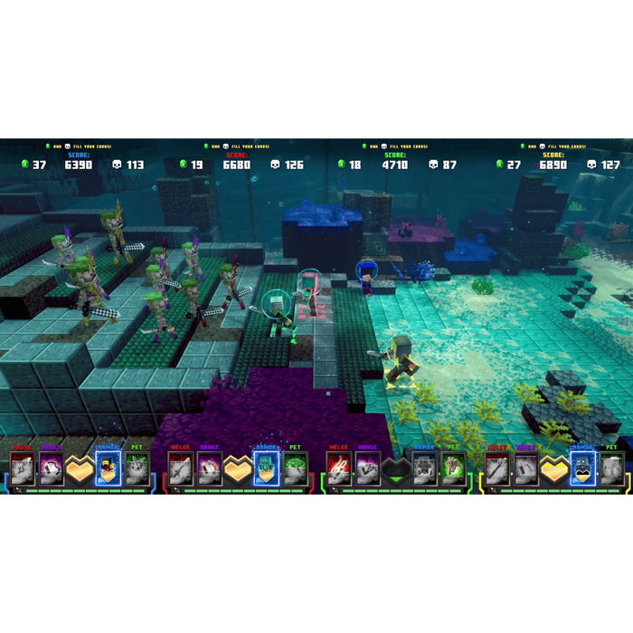 Minecraft Dungeons 4 Player Arcade Game Raw Thrills