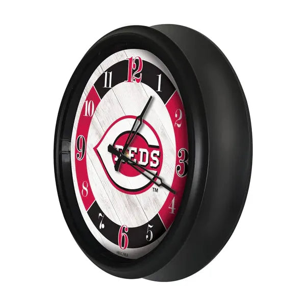 Cincinnati Reds Logo Clock | MLB LED Outdoor Clock