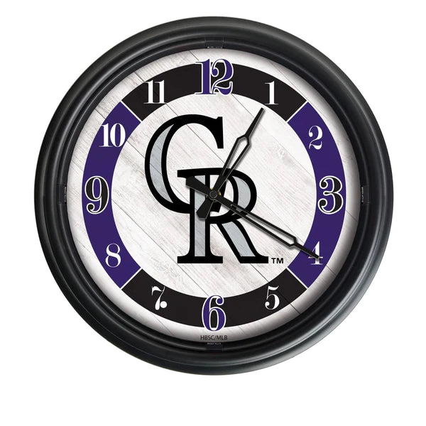 Colorado Rockies Logo Clock | MLB LED Outdoor Clock
