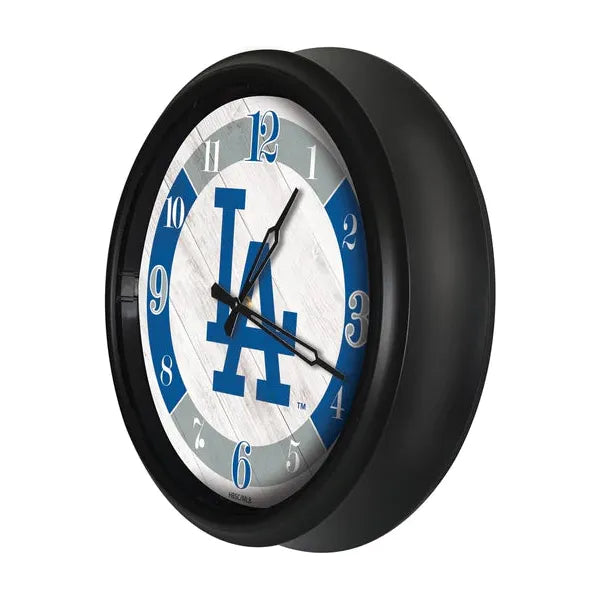 Los Angeles Dodgers Logo Clock | MLB LED Outdoor Clock