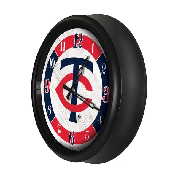 Minnesota Twins Logo Clock | MLB LED Outdoor Clock
