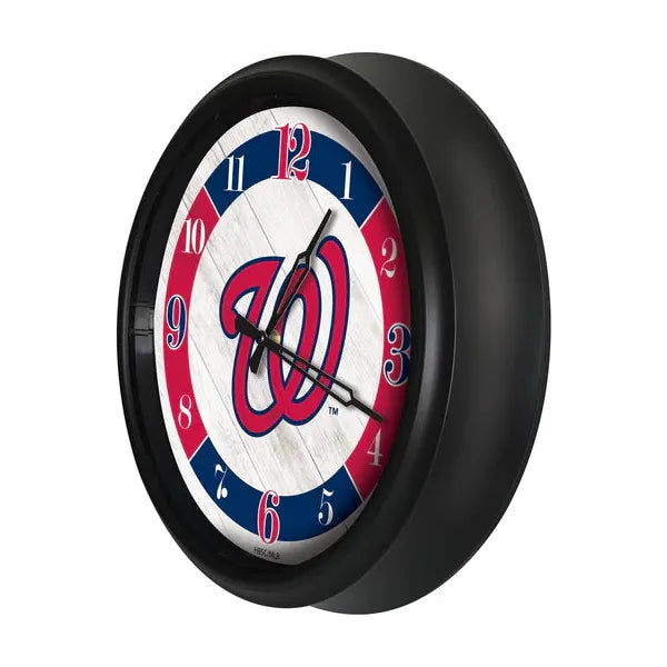 Washington Nationals Logo Clock | MLB LED Outdoor Clock