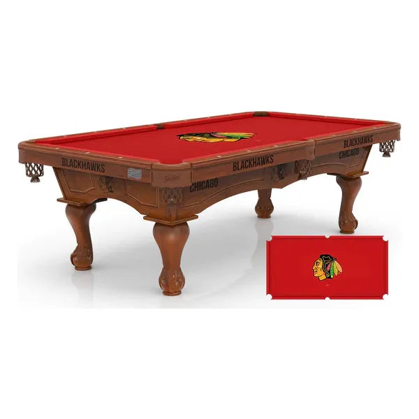 Chicago Blackhawks Pool Table | NHL Billiard Table