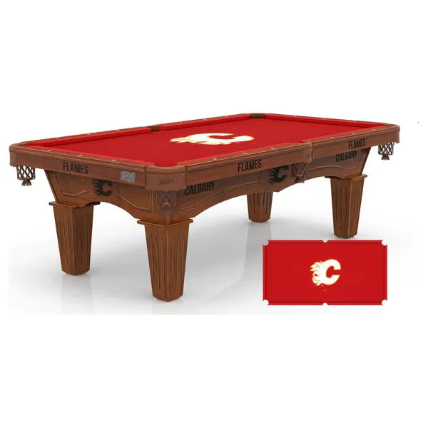 Calgary Flames Pool Table | NHL Billiard Table