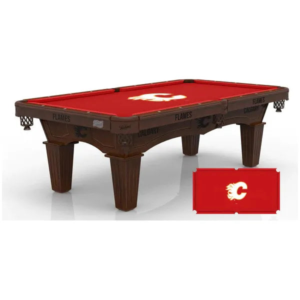 Calgary Flames Pool Table | NHL Billiard Table