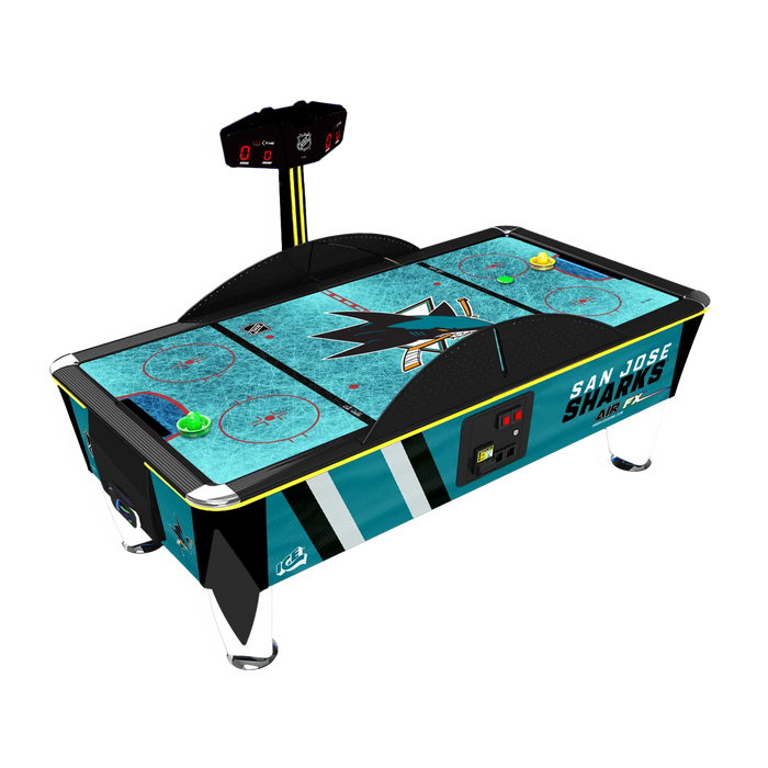 SAN JOSE SHARKS NHL LICENSED AIR FX FULL SIZE AIR HOCKEY TABLE ICE Games