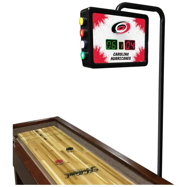 Carolina Hurricanes Shuffleboard Table | Official NHL Shuffleboard Table
