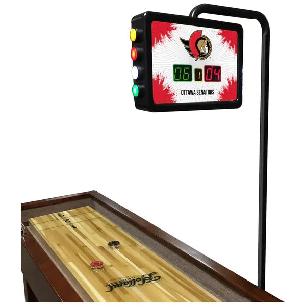 Ottawa Senators Shuffleboard Table | Official NHL Shuffleboard Table