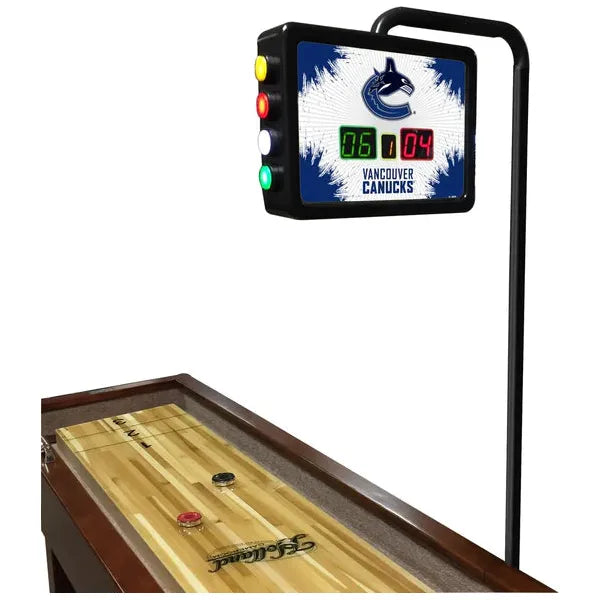 Vancouver Canucks Shuffleboard Table | Official NHL Shuffleboard Table