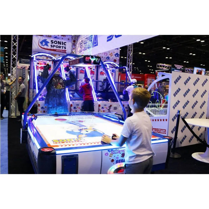 Sega Sonic 4 Player Home Air Hockey Table Sega