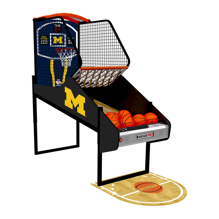 University of Michigan Hoops Pro Basketball Home Arcade Game