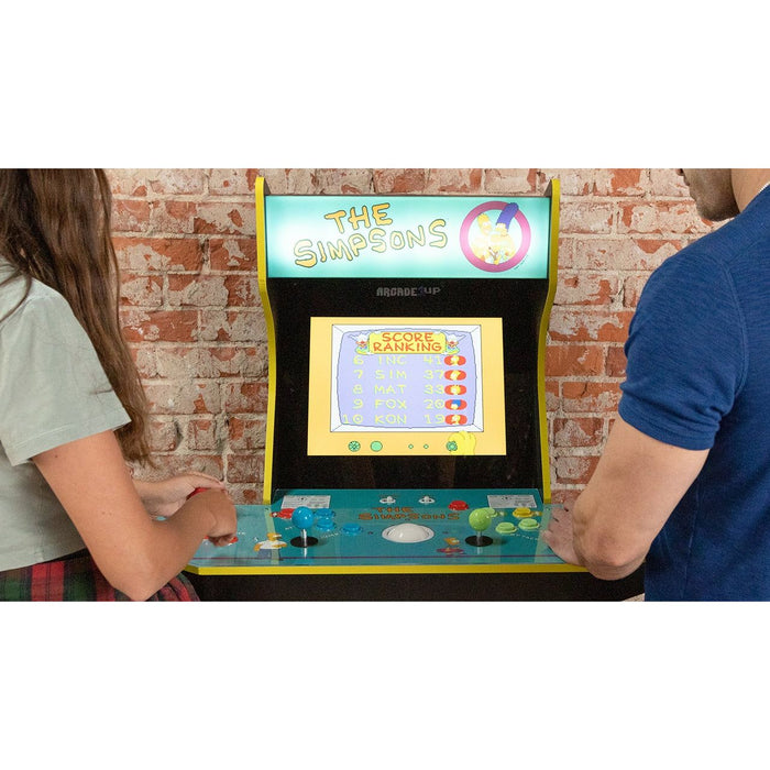 Arcade1up The Simpsons 4 Player Arcade with Stool